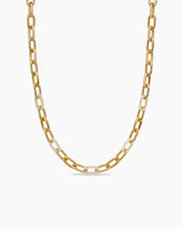 DY Madison® Chain Necklace in 18K Yellow Gold with Diamonds, 8.5mm